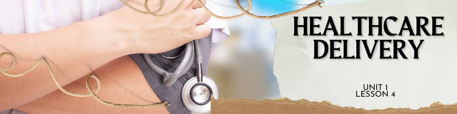 Lesson 4: Healthcare Delivery Banner